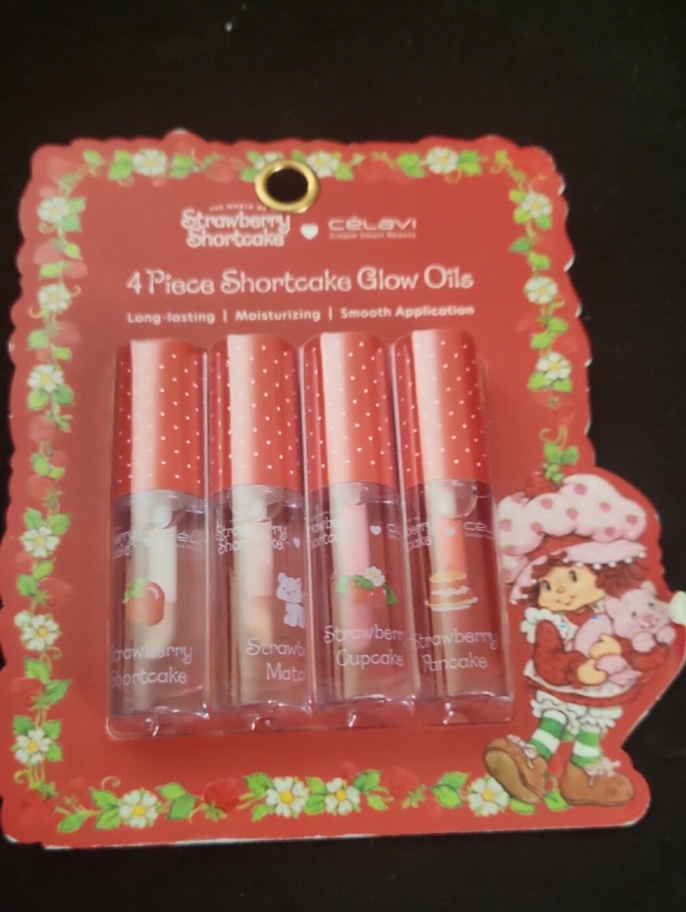 Strawberry Shortcake Shirt, 2 Lip Oil Set, 5 Pack Sheet Masks& 1 Pair Of Socks - Picture 5 of 9